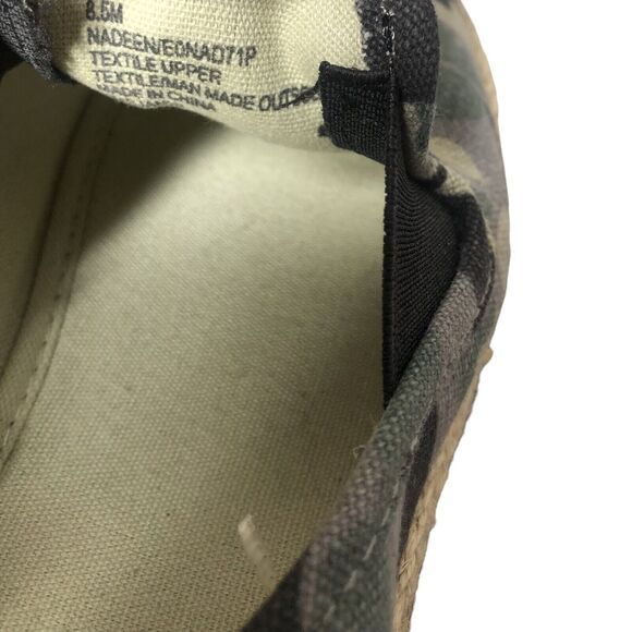 ESprit Green Camo Rattan Accent Slip On Shoes 8.5 Casual - Picture 7 of 12